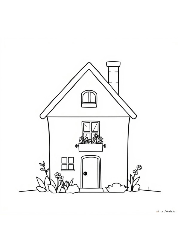Gambar Mewarnai Rumah