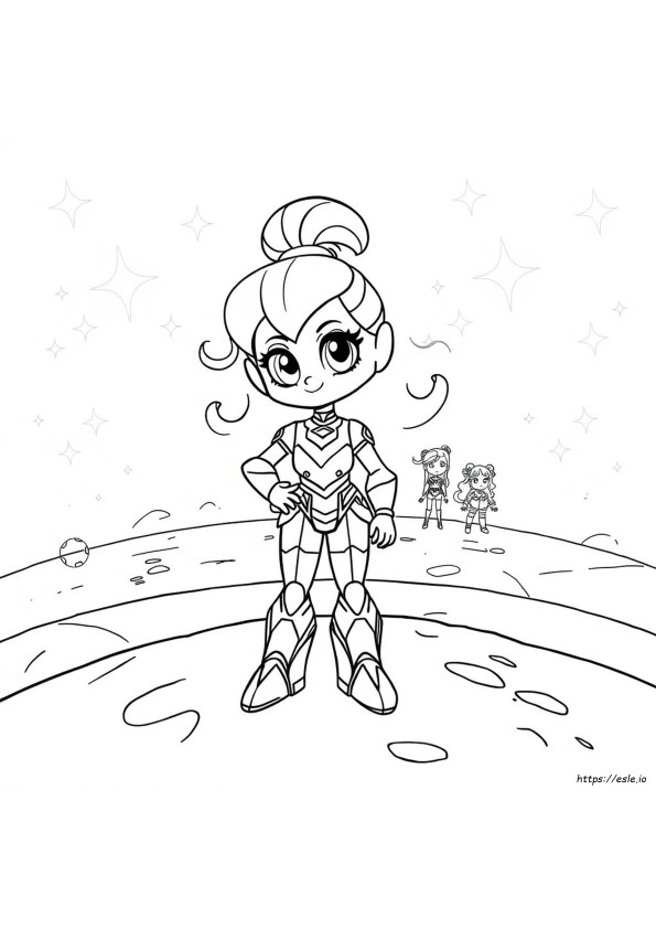 Chloe Glitter Force Da Colorare