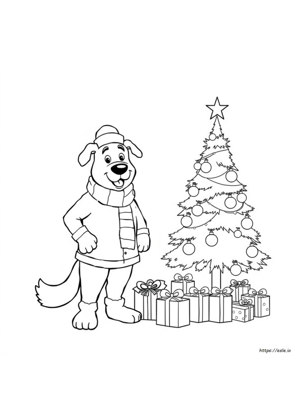 Dog Man Christmas Coloring Pages