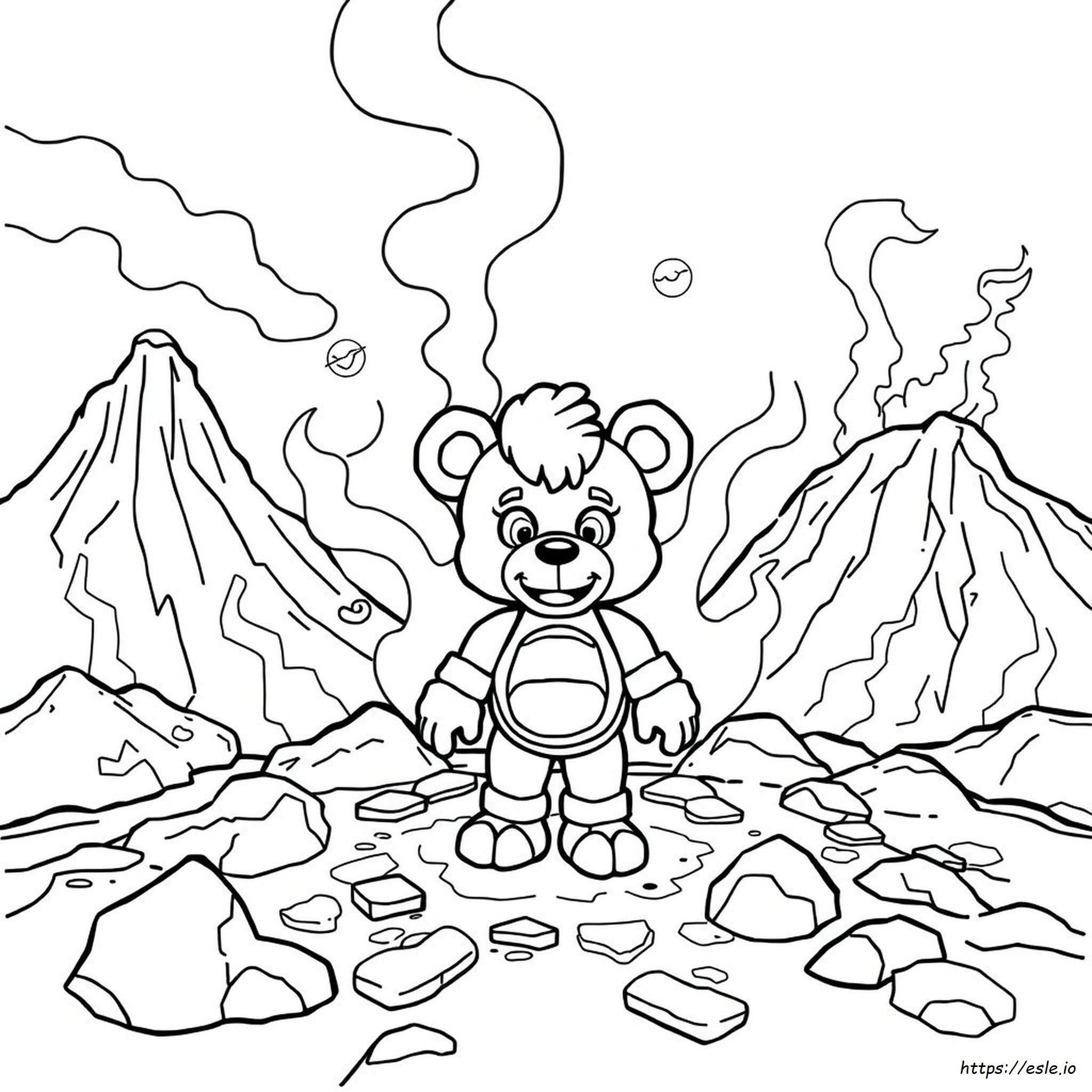 Molten Freddy Coloring Page