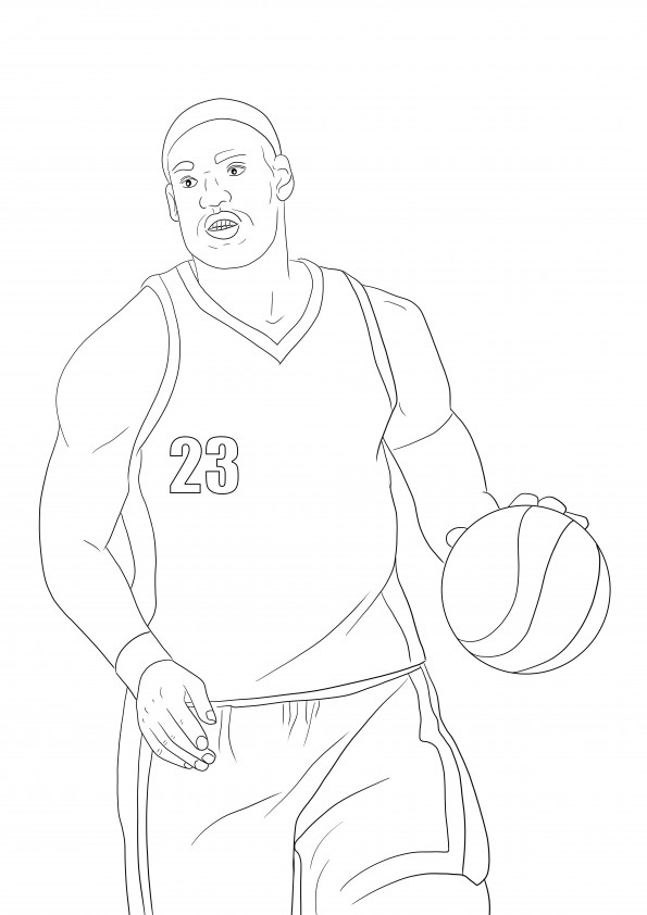 LeBron James to print or save for later for free and color image