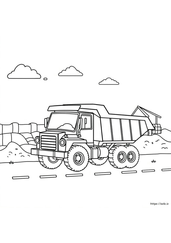 Coloriage Camion Benne ", "Coloriage Camion Benne À Imprimer