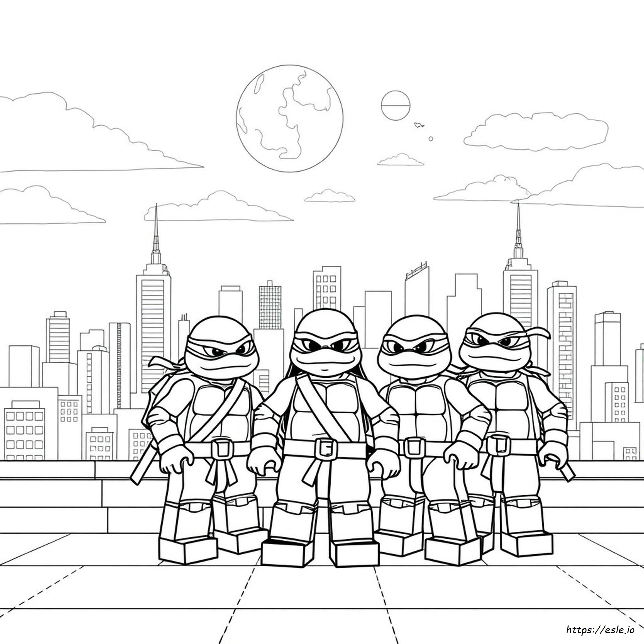 Ninja Turtles Colouring Pictures