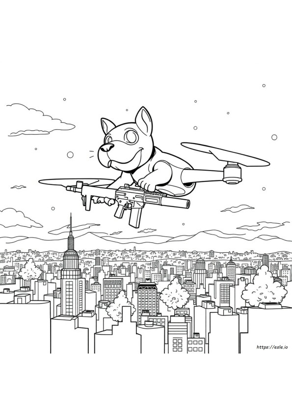 Uzi Murder Drones Coloring Page