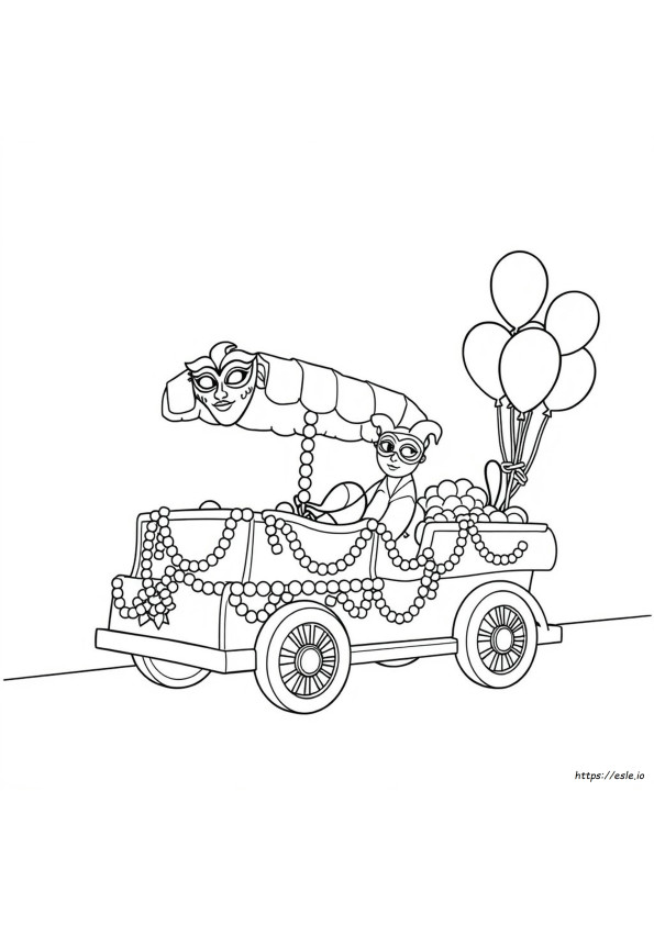 Mardi Gras Coloring Pages For Preschoolers