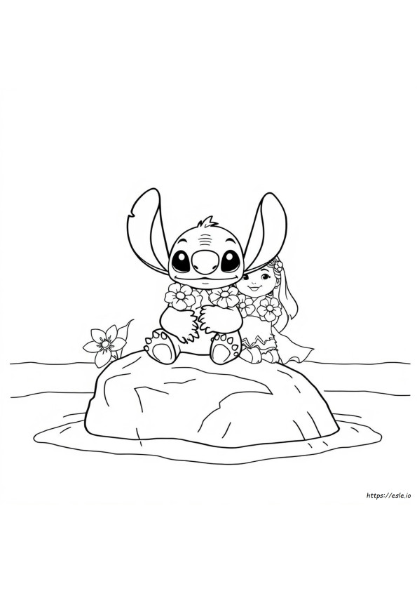 Ohana Stitch Coloring Pages