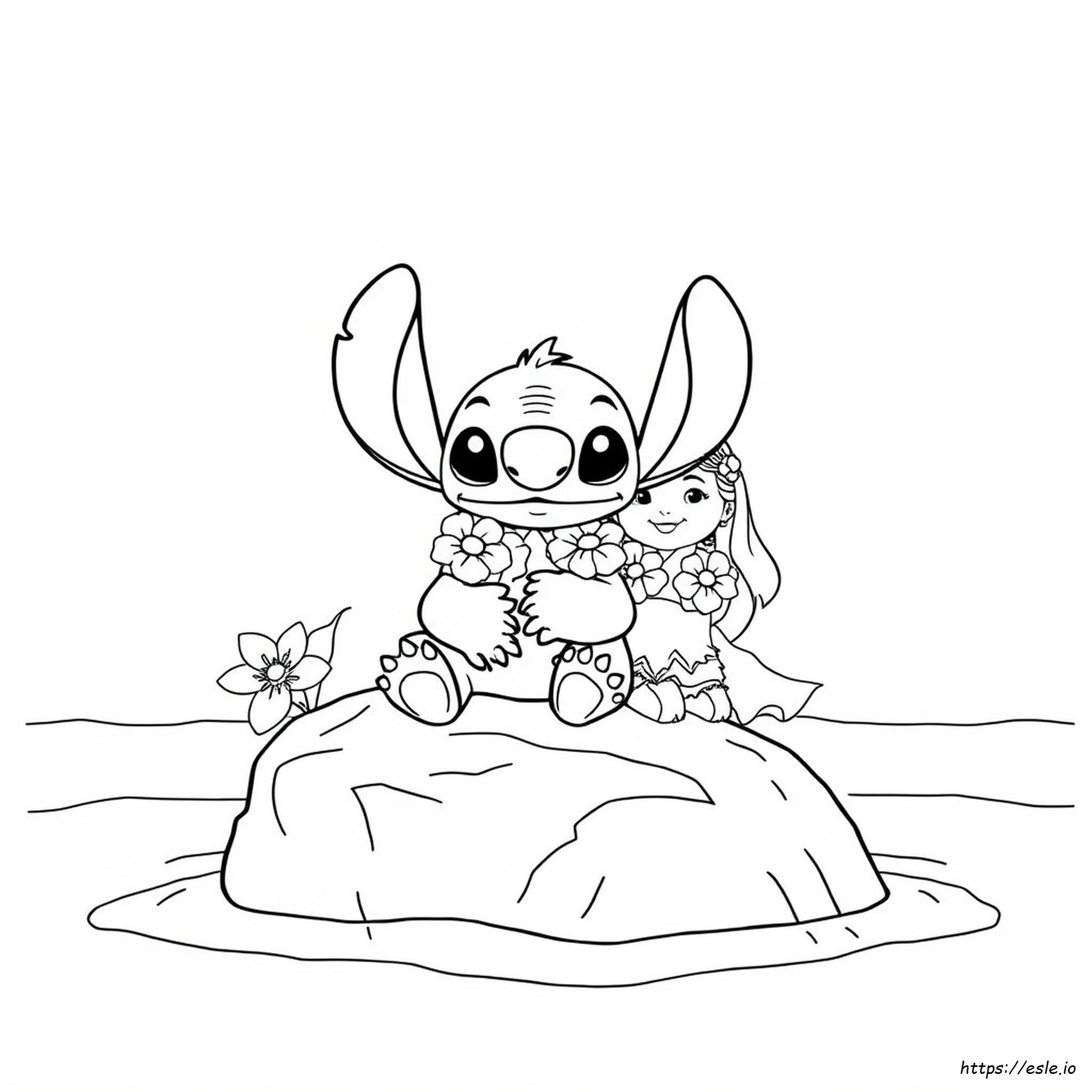 Ohana Stitch Coloring Pages
