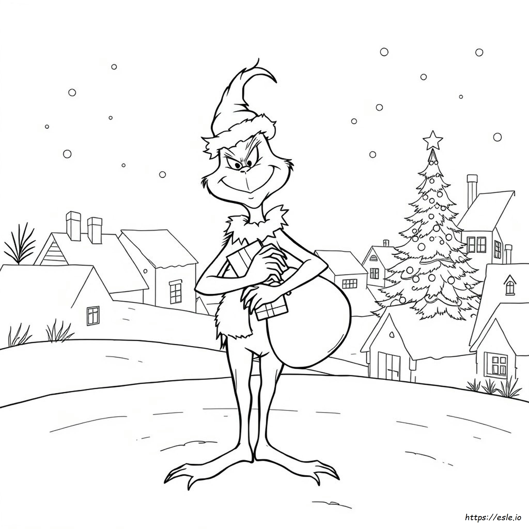 Grinch Full Body Coloring Pages