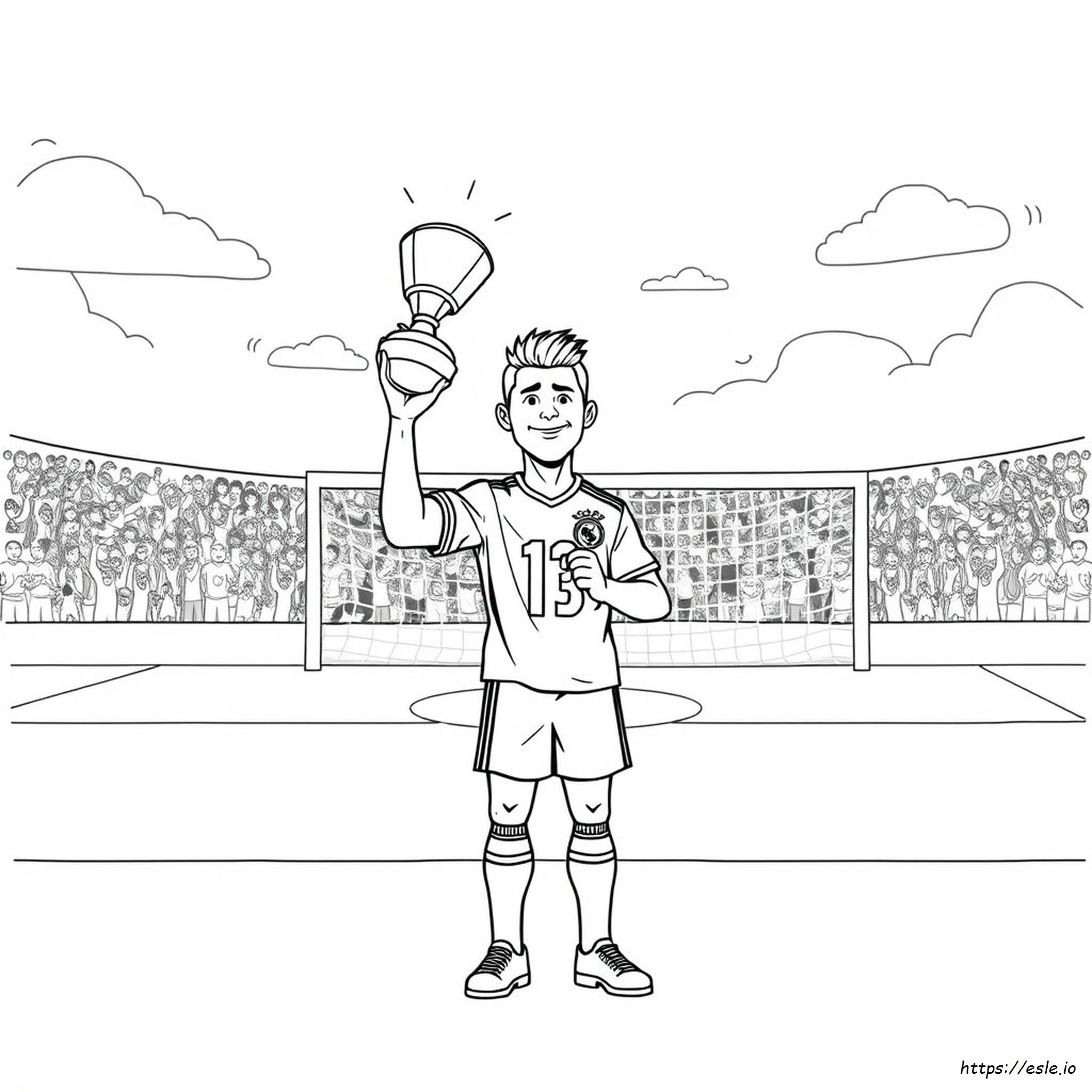 Ronaldo Futbolcu Boyama Sayfaları