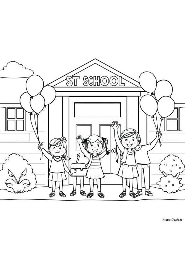 Happy Last Day Of School Coloring Page