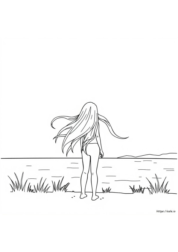 Long Hair Coloring Pages