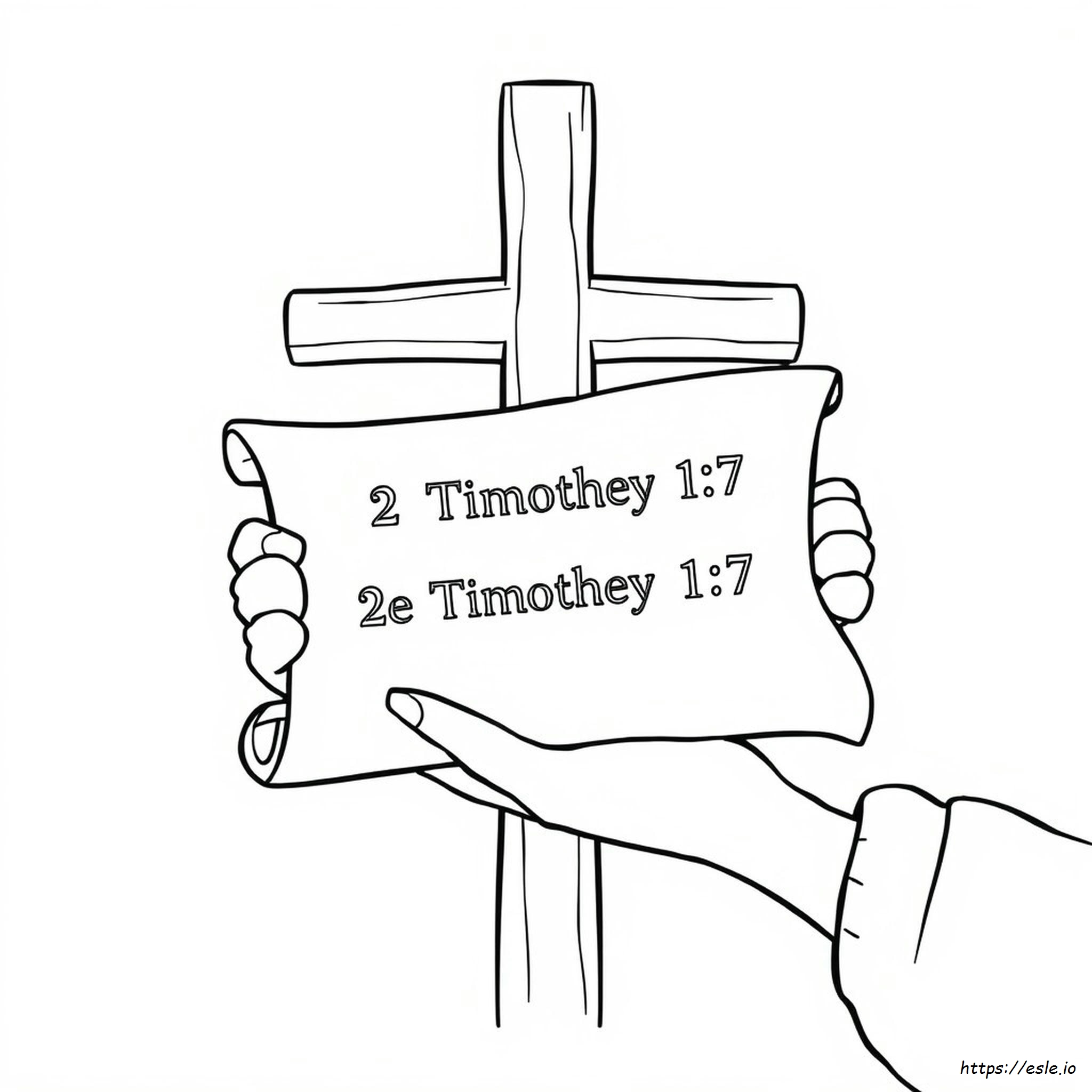 2 Timoteo 1:7 Para Colorear