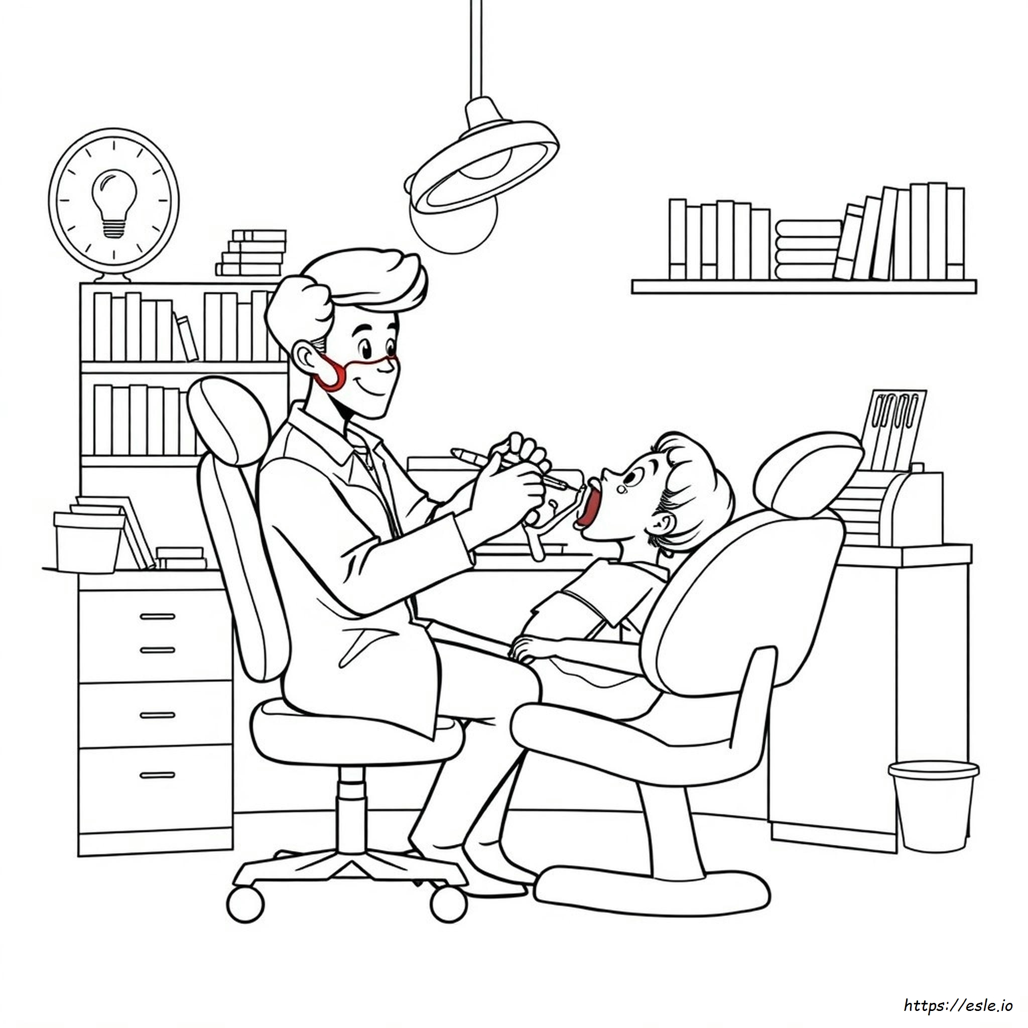 Dentist Coloring Pages Printable
