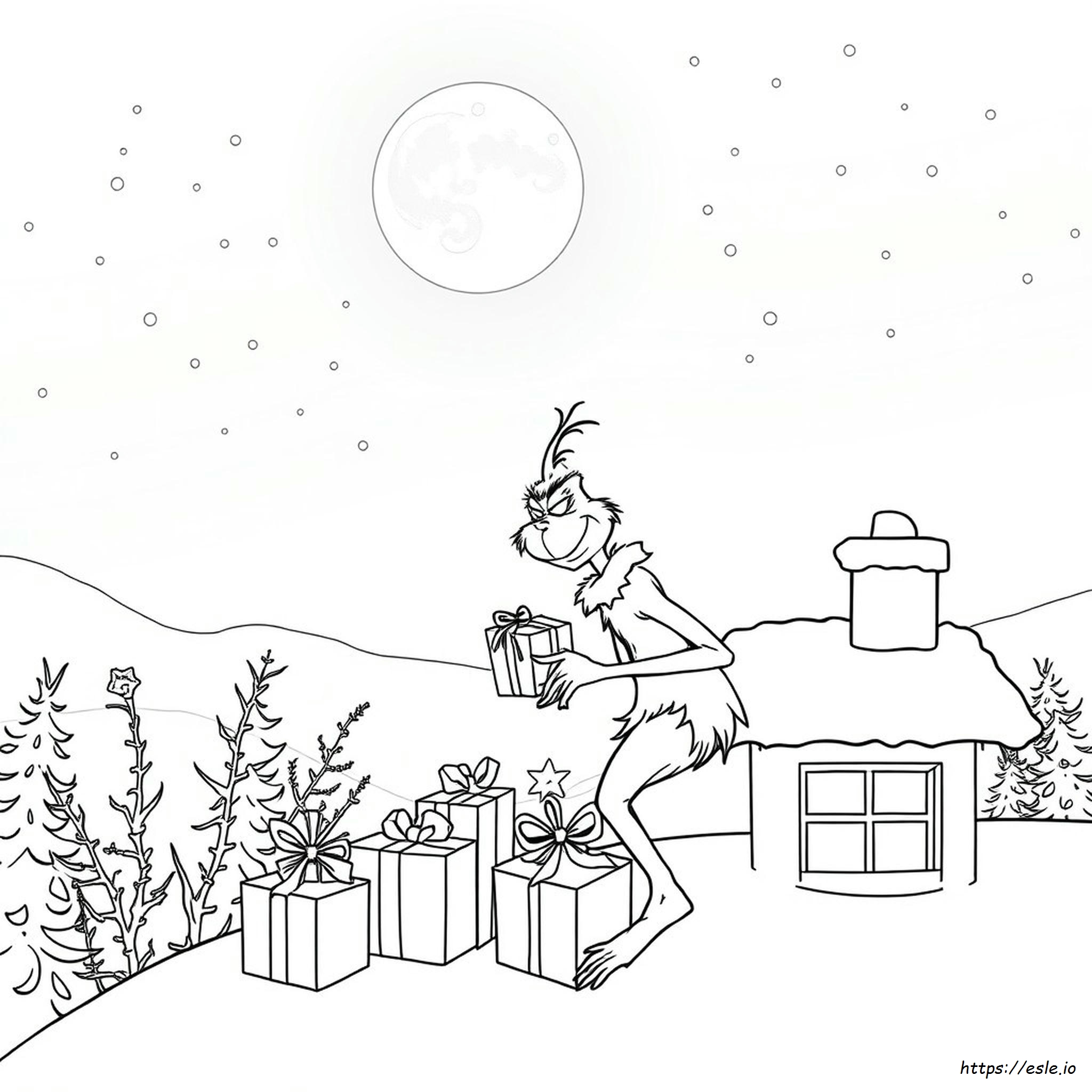 Grinch Xmas Coloring Pages