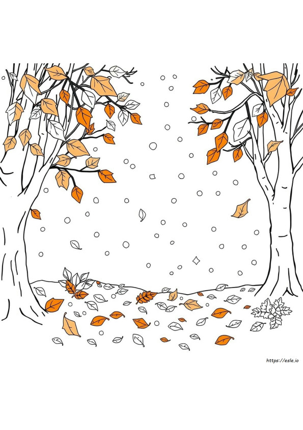 Coloriages Automne Hiver