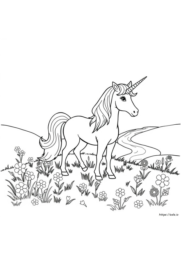 Páginas Para Colorear De Unicornios Mágicos