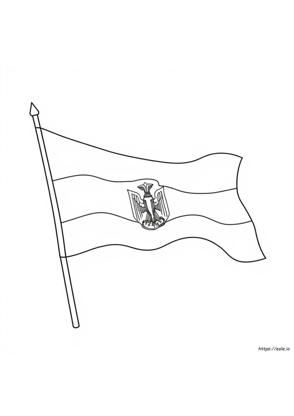 Egypt Flag Colouring