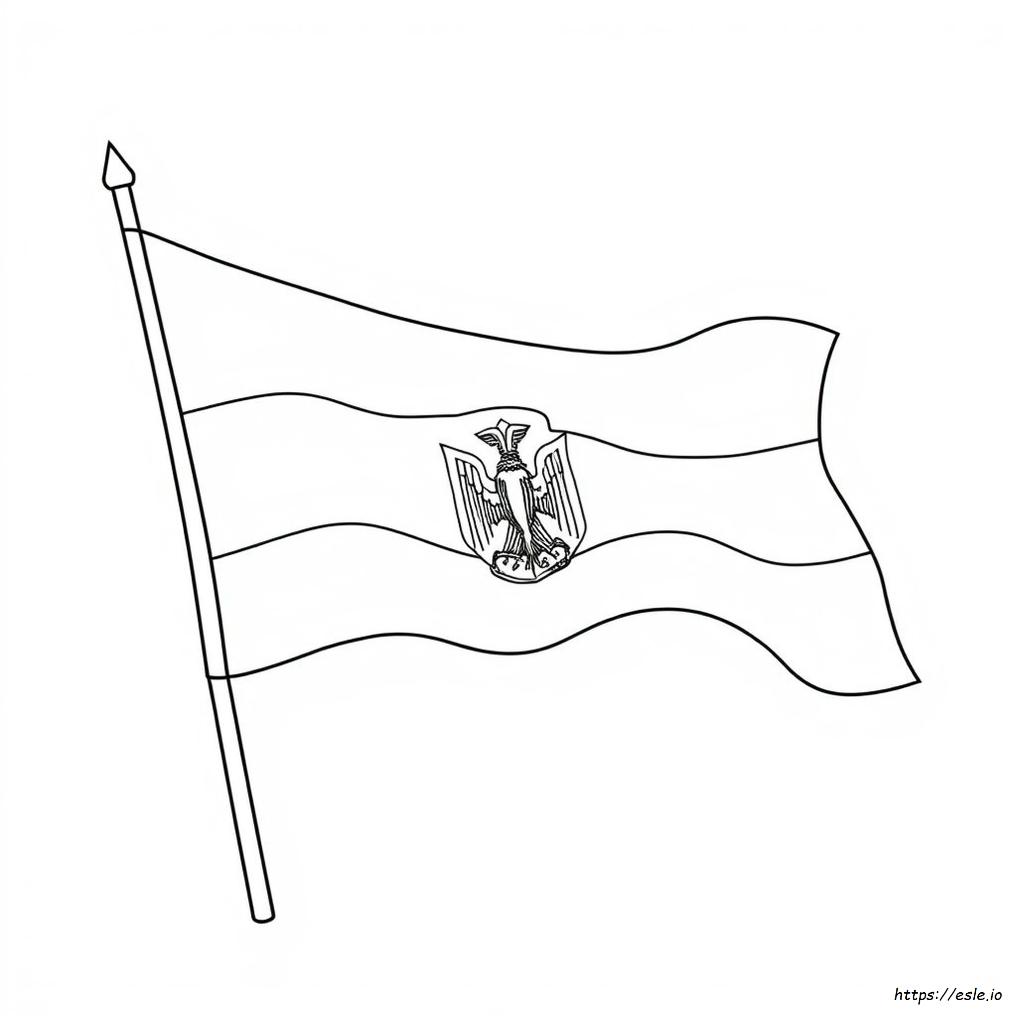 Egypt Flag Colouring