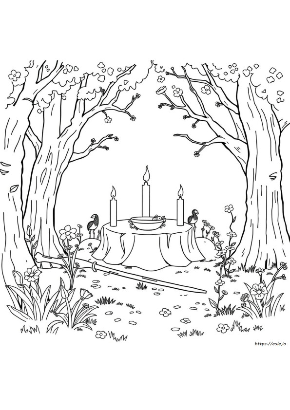 Pagan Coloring Book Pages