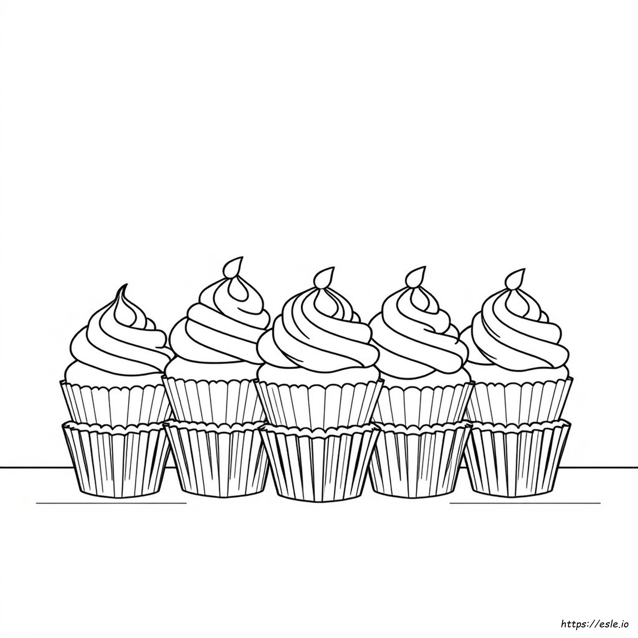 Coloring Sheets Of Cupcakes