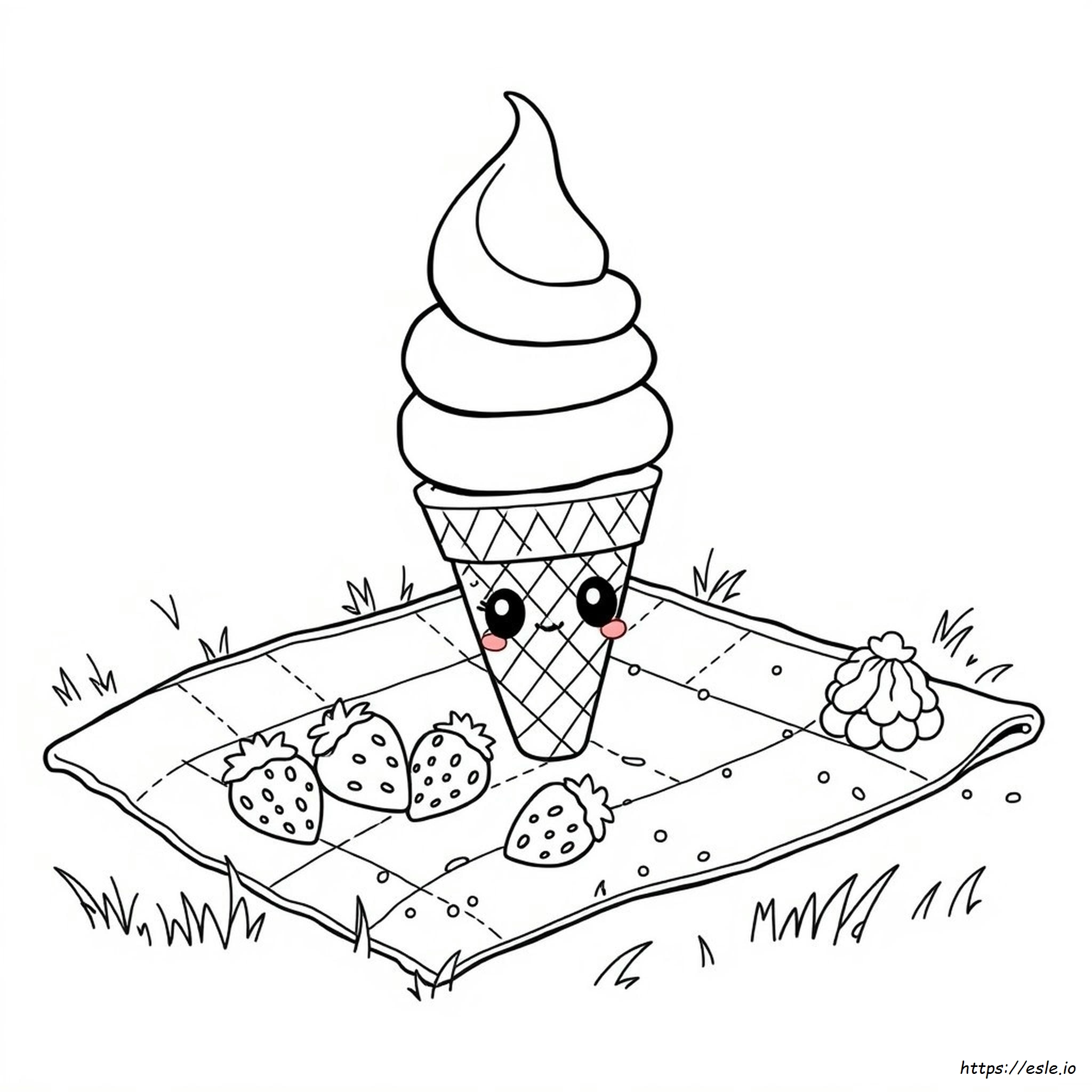 Easy Cute Food Coloring Pages Printable