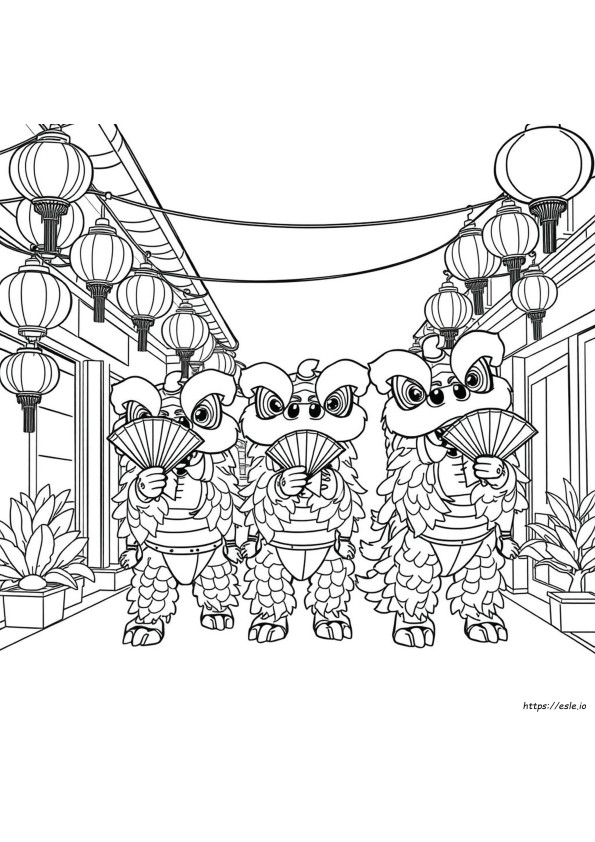 Chinese New Year Colouring Sheet