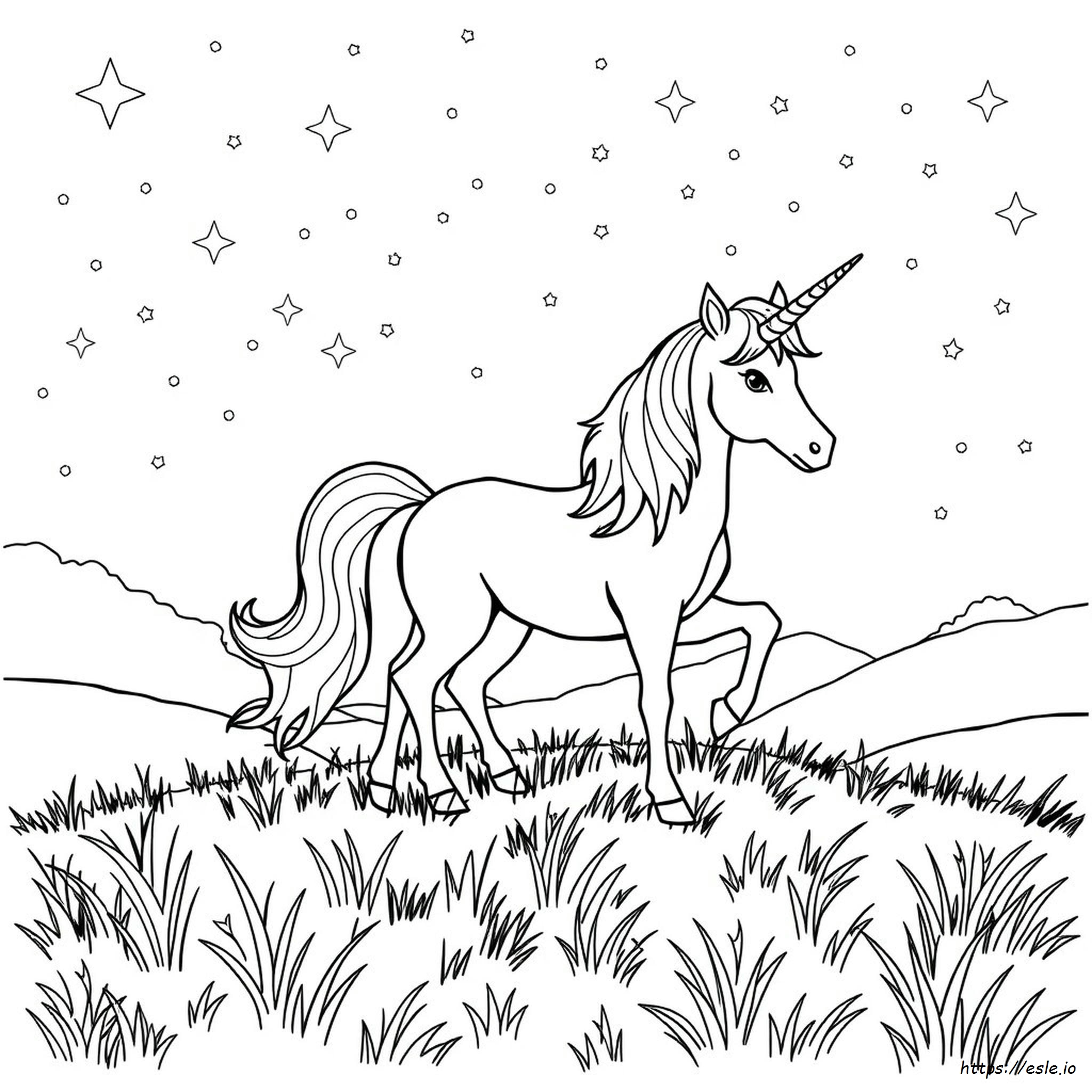 Páginas Para Colorear De Unicornio Hermoso Difícil
