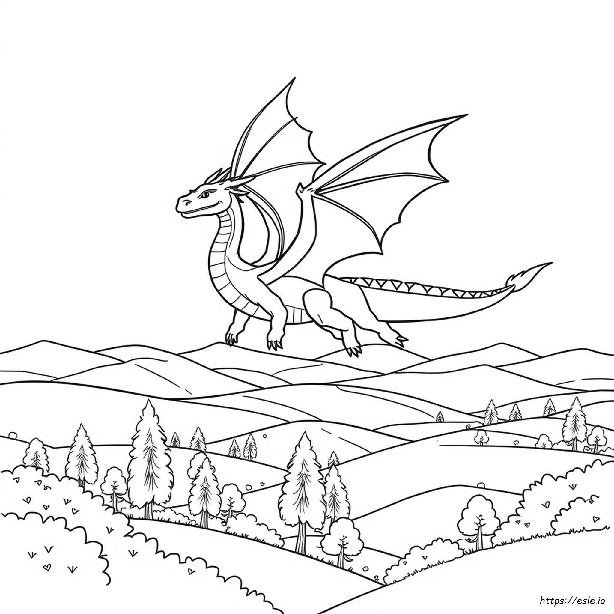 Coloring Picture Of A Dragon