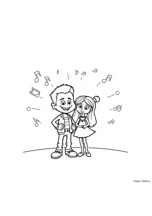 Friday Night Funkin Logo Coloring Pages