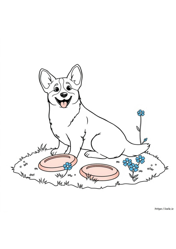Corgi Kutya Színező Oldalak