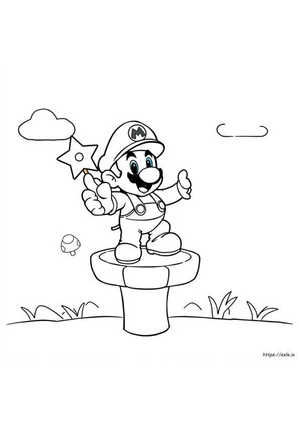 Paper Mario Coloring Pages To Print