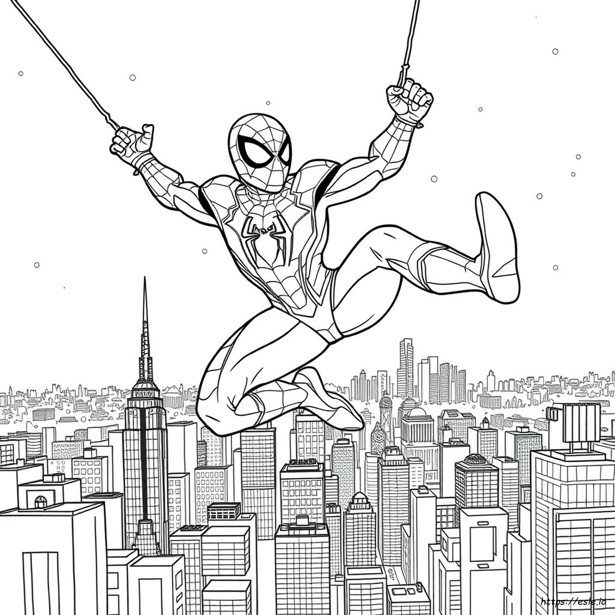 Iron Spiderman Gambar Mewarnai