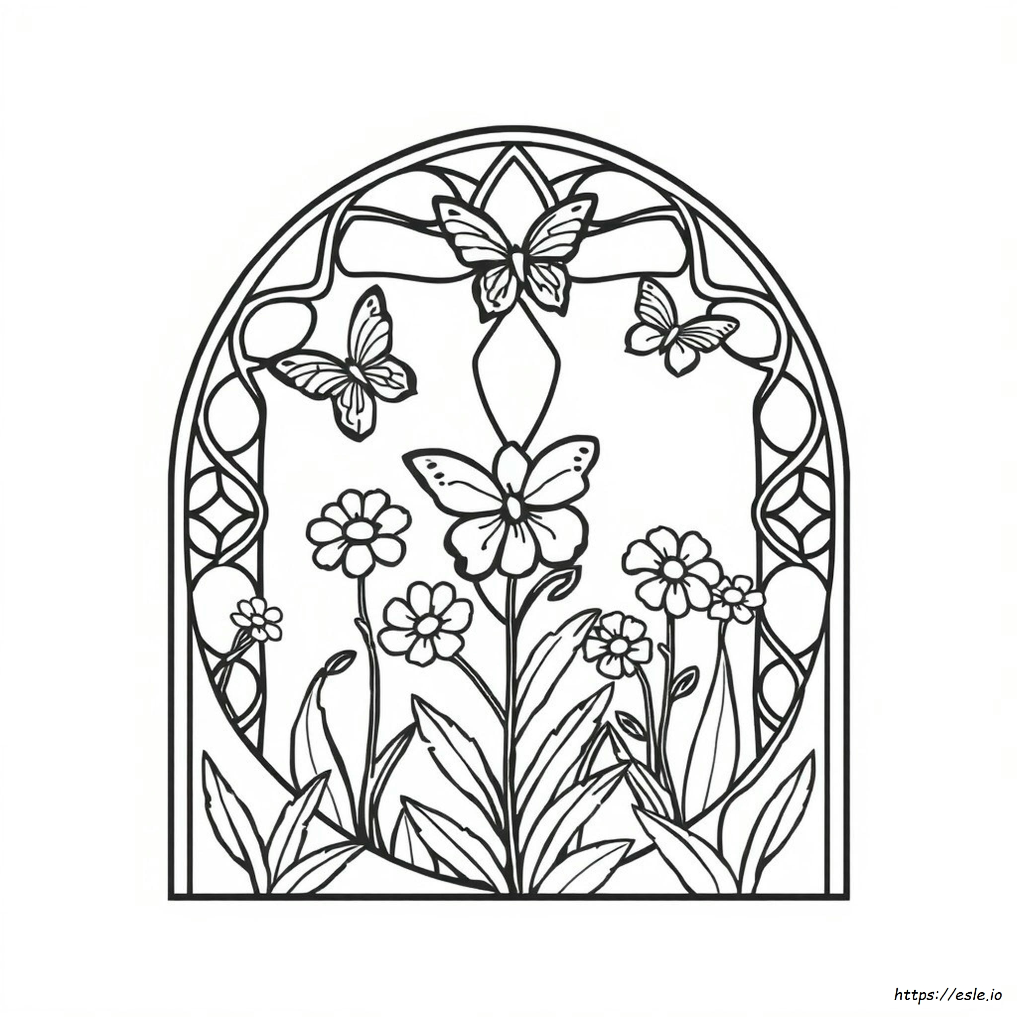 Stained Glass Window Coloring