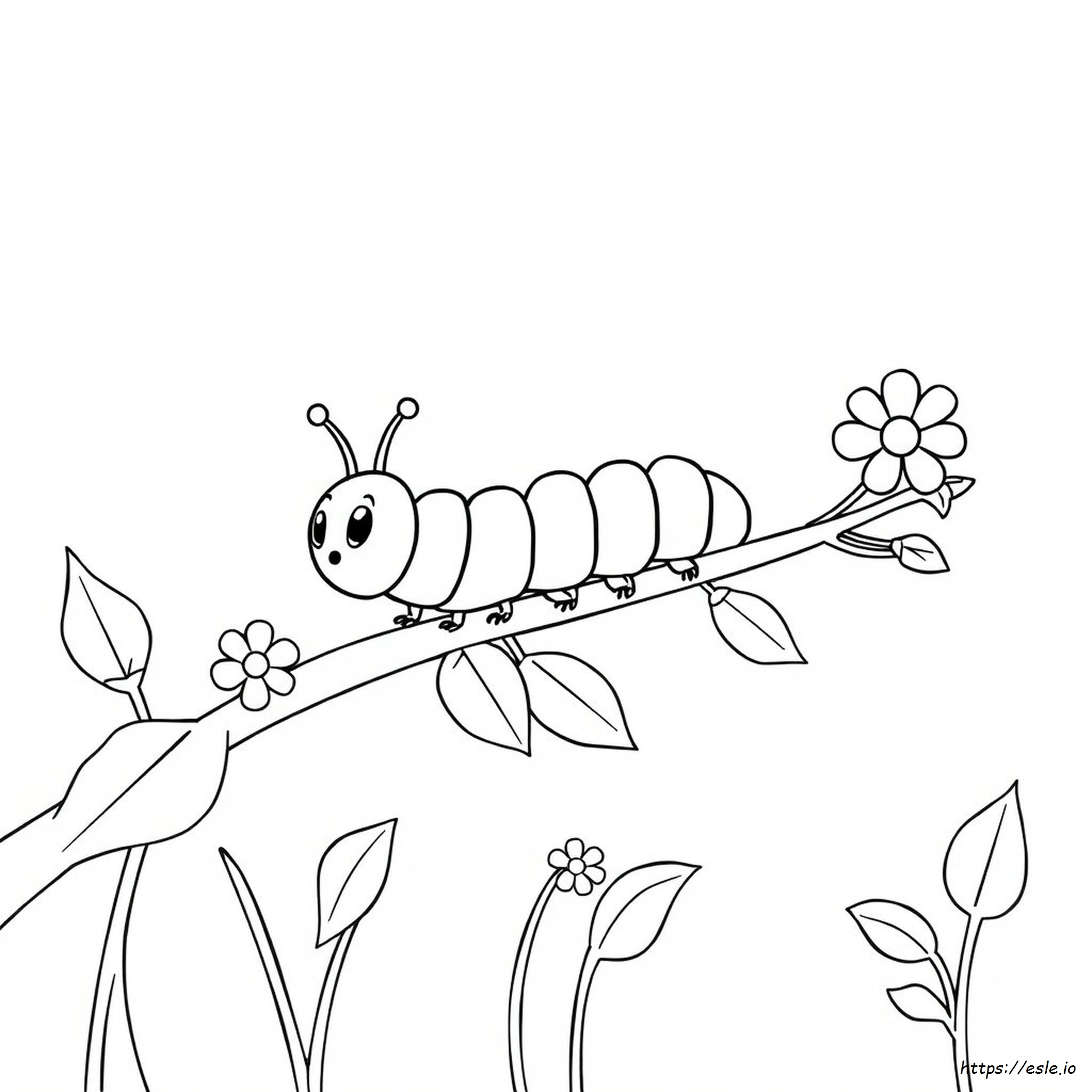 Coloring Picture Of Caterpillar