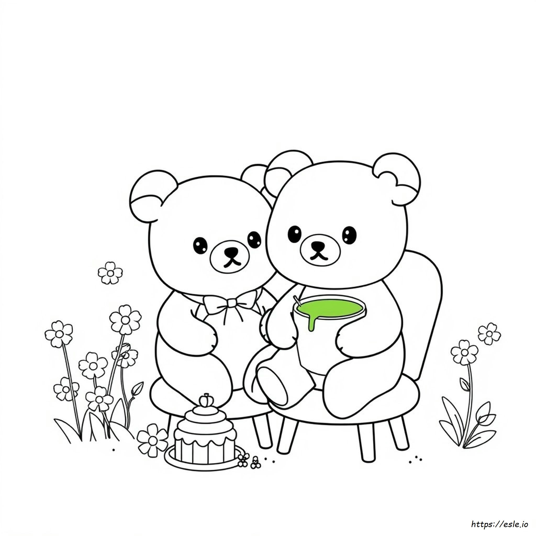 Rilakkuma Colouring Pages