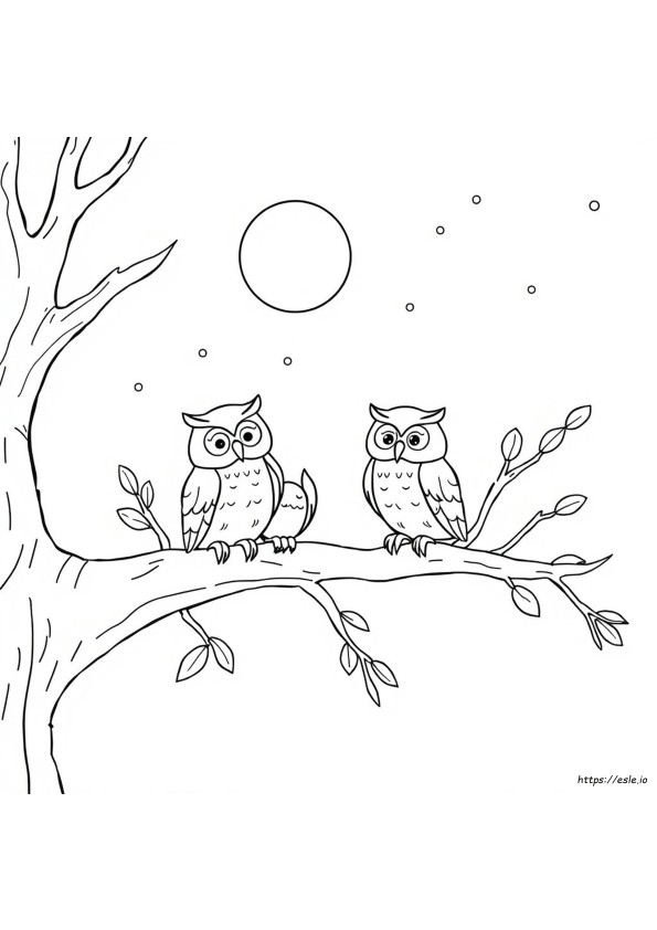 Coloriage Hiboux Gratuit À Imprimer