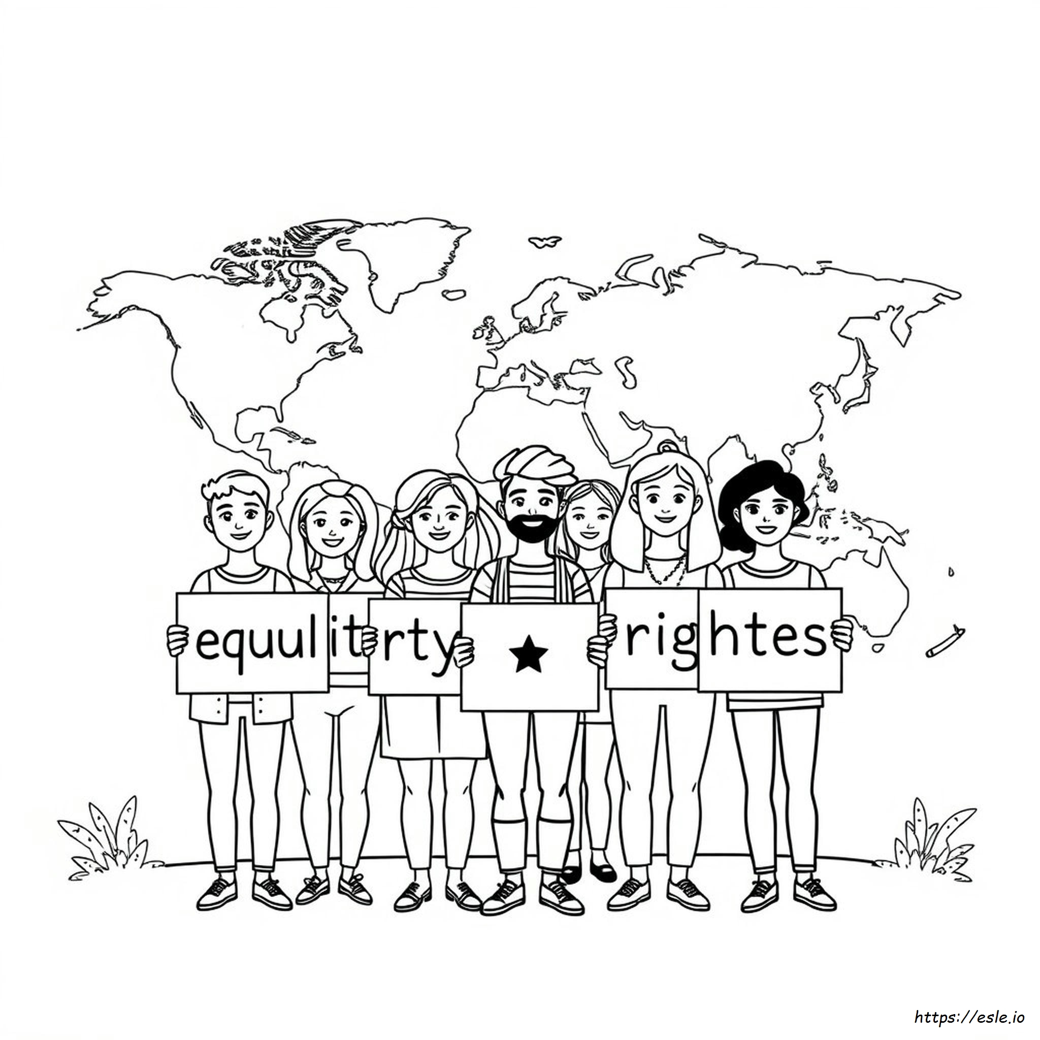 Human Rights Colouring Pages