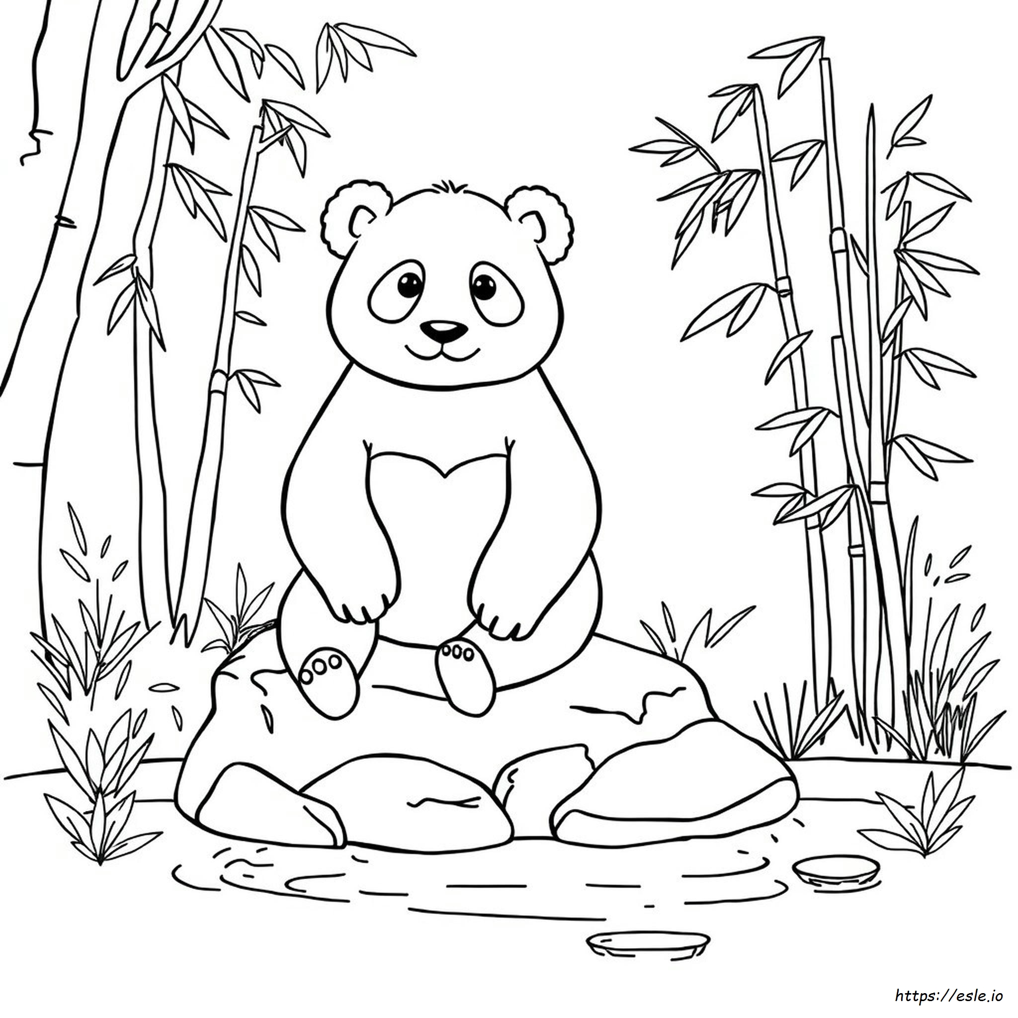 Free Coloring Pages Panda Bear