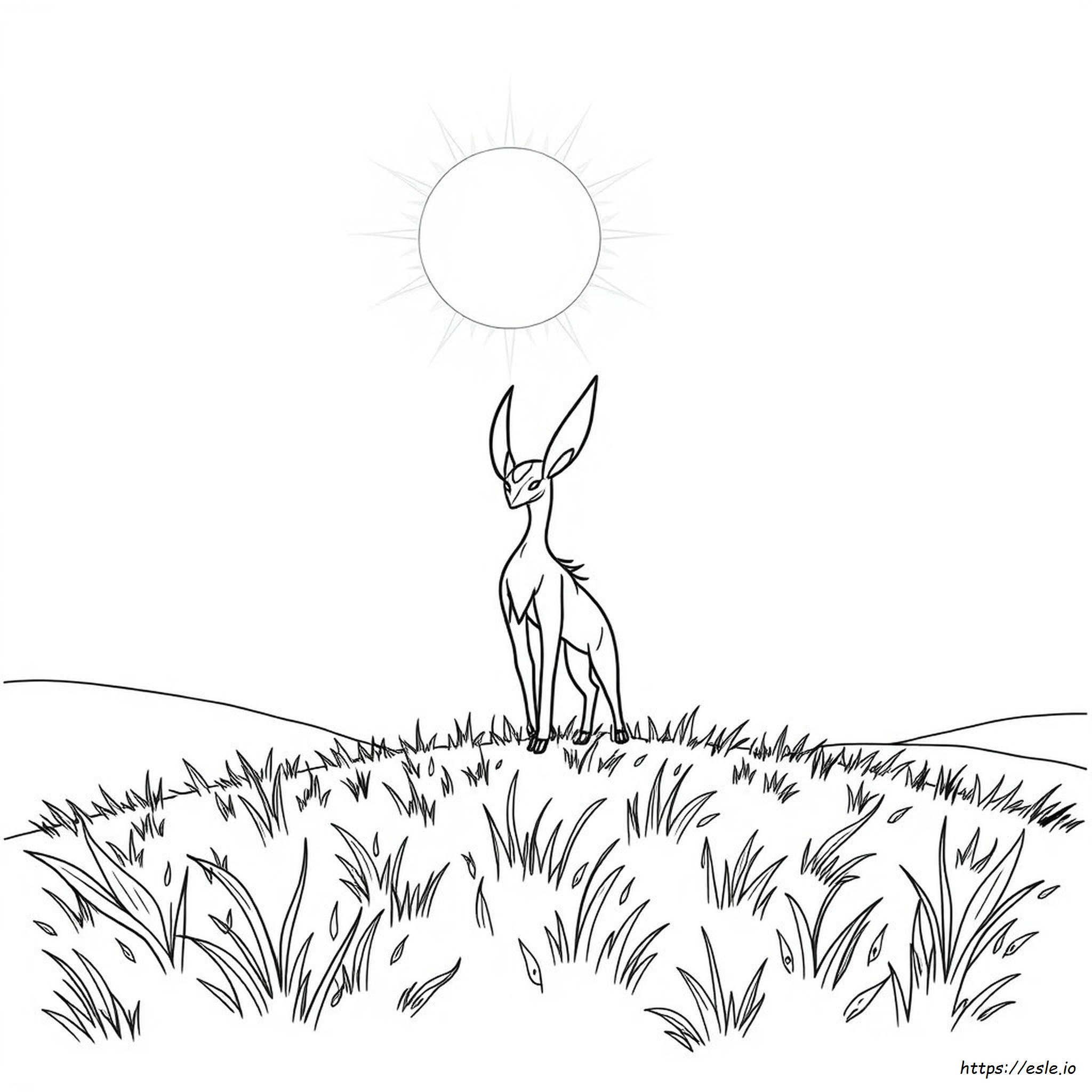 Xerneas Coloring Page