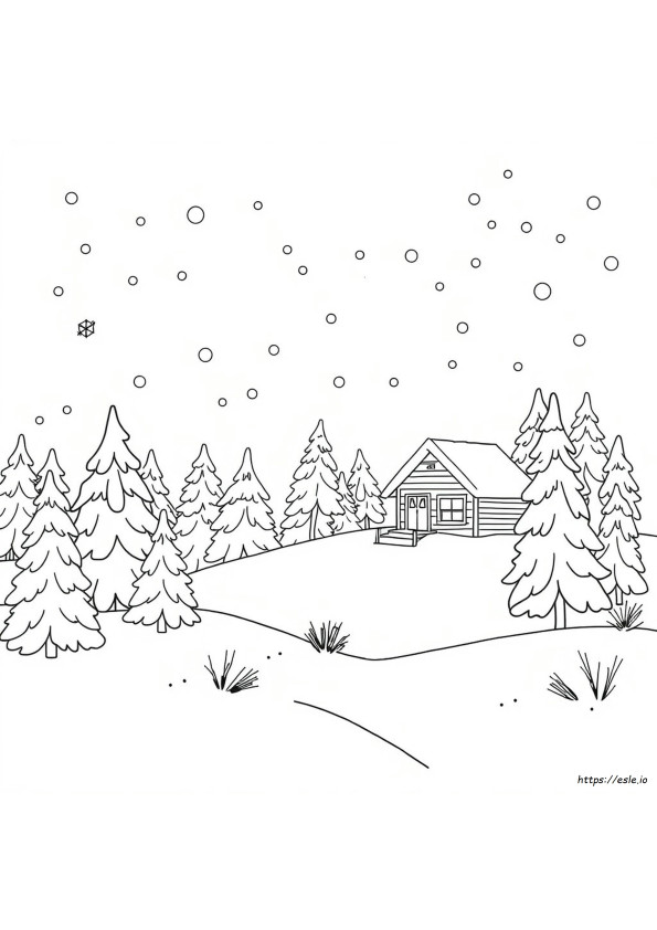 Aesthetic Winter Coloring Pages