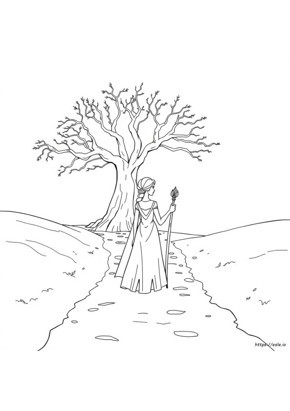 Coloring Pages Of Elsa From Frozen 2