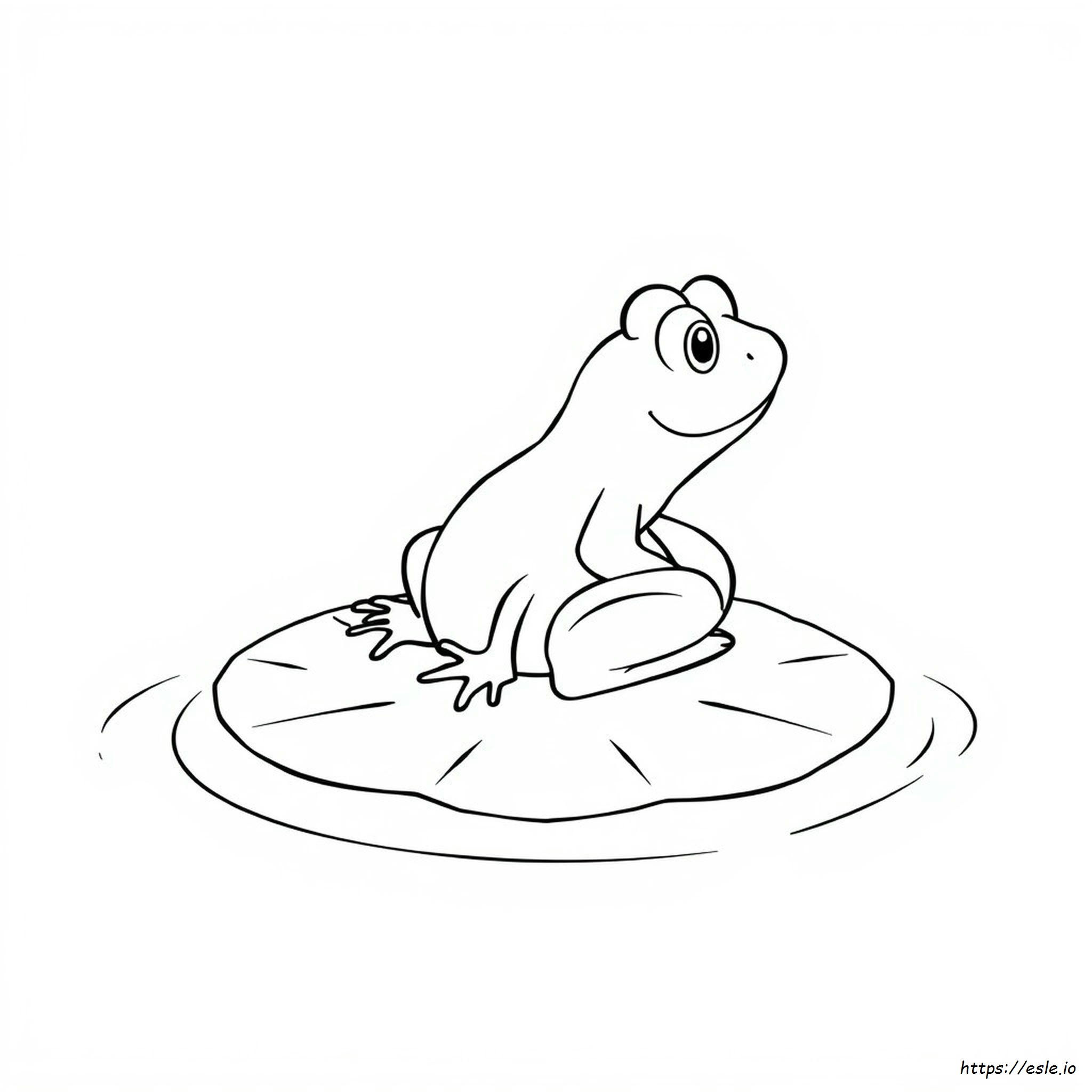 F Is For Frog Coloring Page