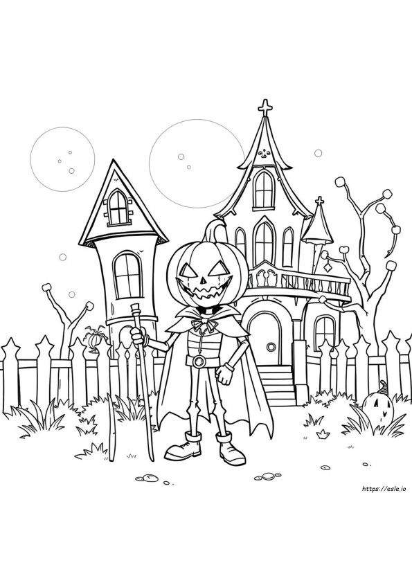 Jack Skeletron, Re Della Zucca, Da Colorare