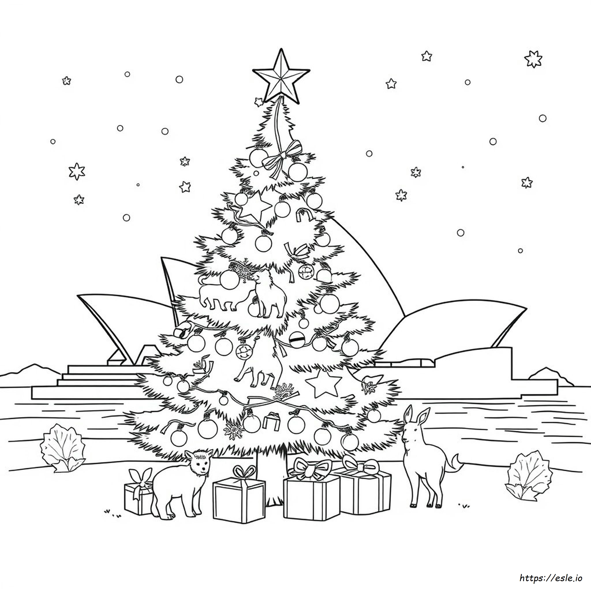 Christmas In Australia Coloring Page Printable
