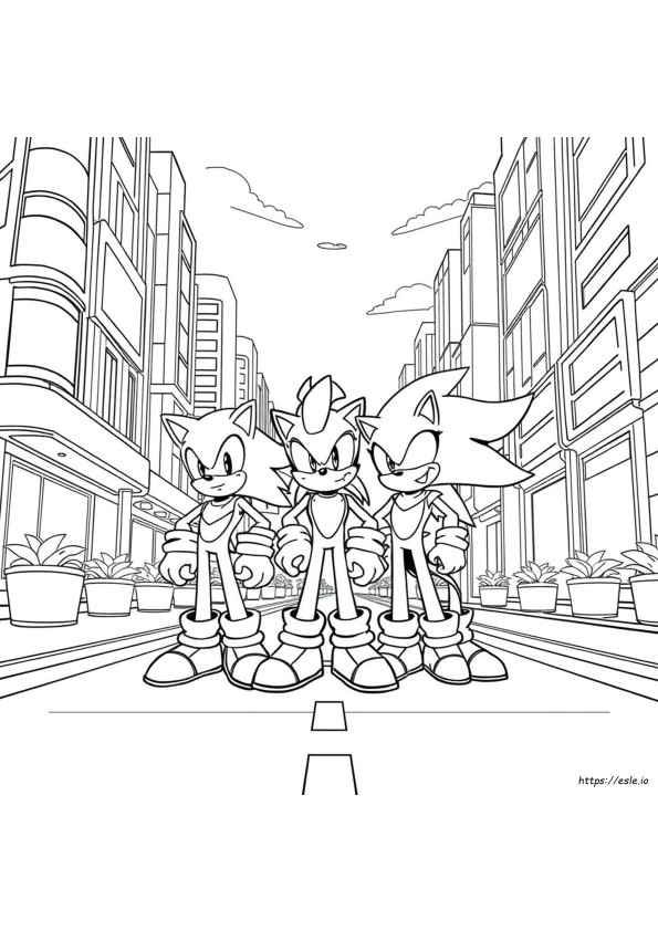 Sonic Team Coloring