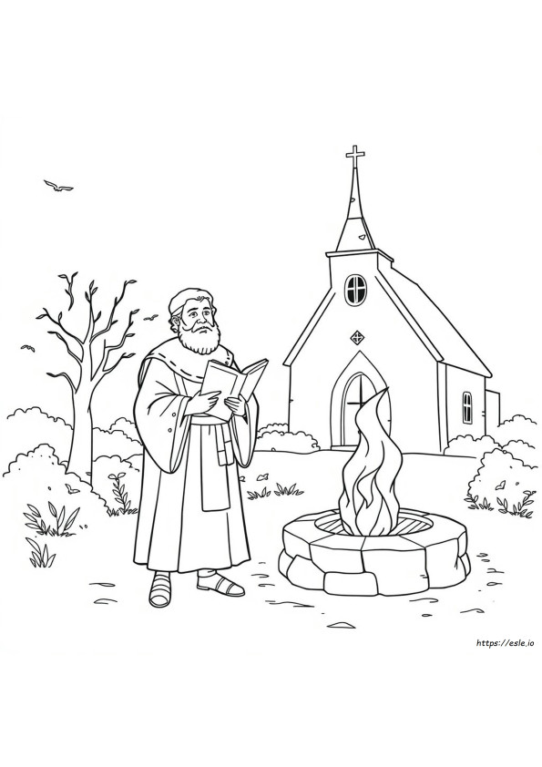 John Calvin Coloring Page