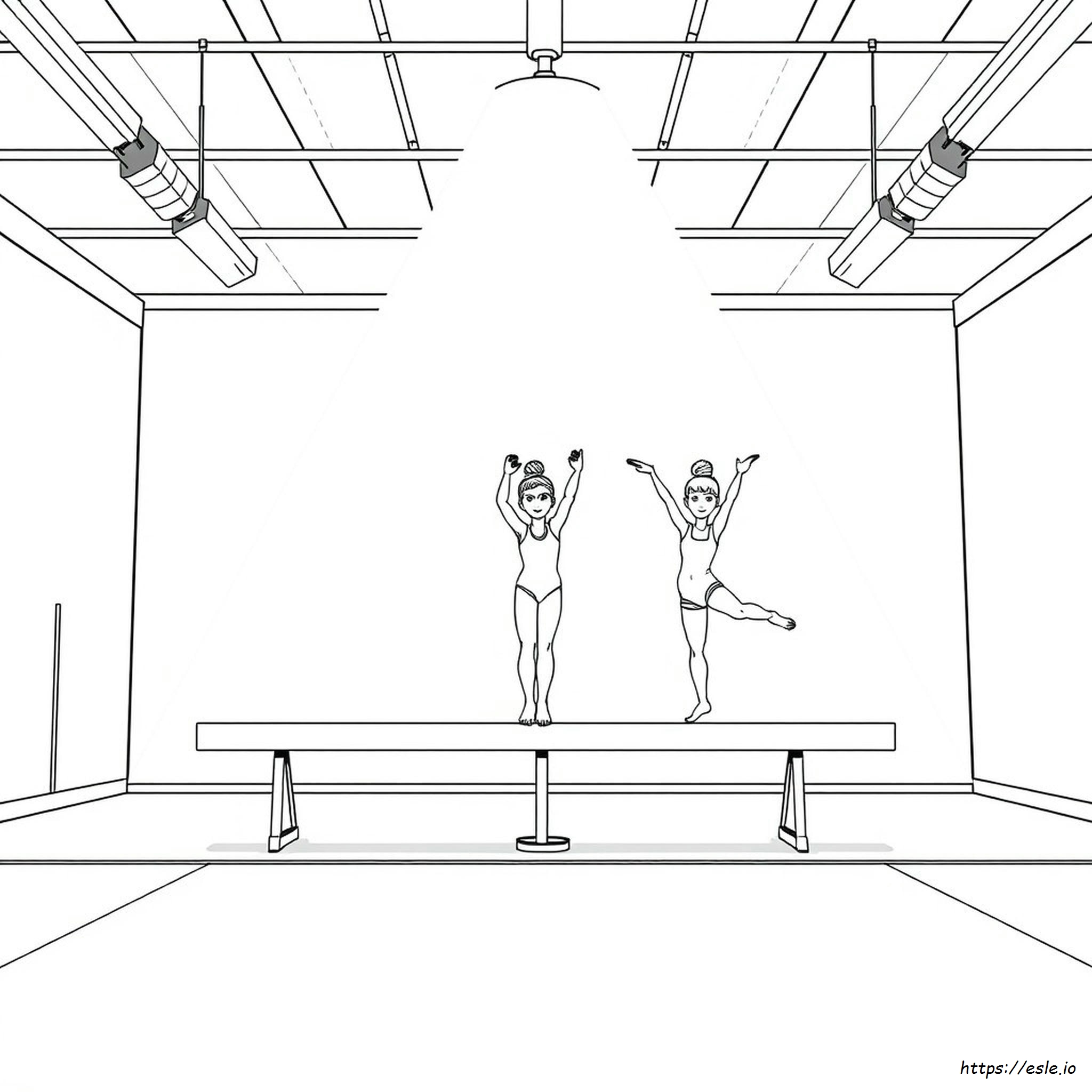 Gymnastics Coloring Pages To Print