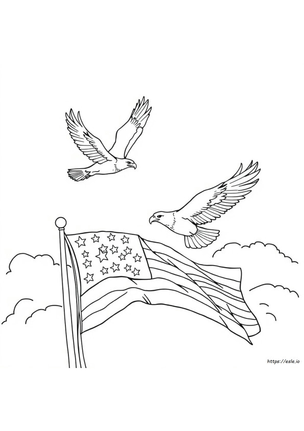 Amerikai Szimbólumok Színező Oldalak