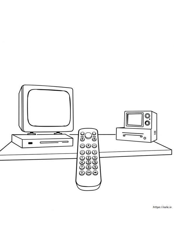 Fernbedienung Ausmalbilder