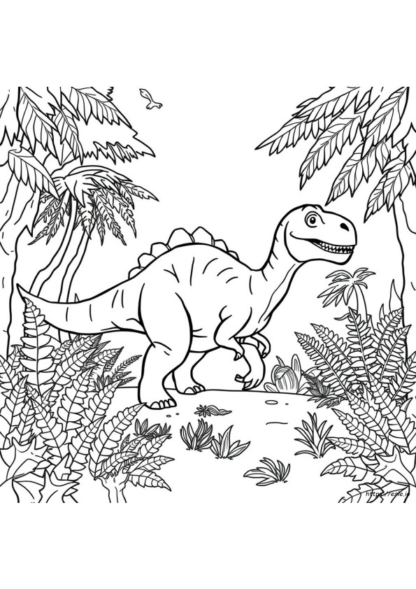 Tulostettavat Dinosaurus Värityskuvat Aikuisille